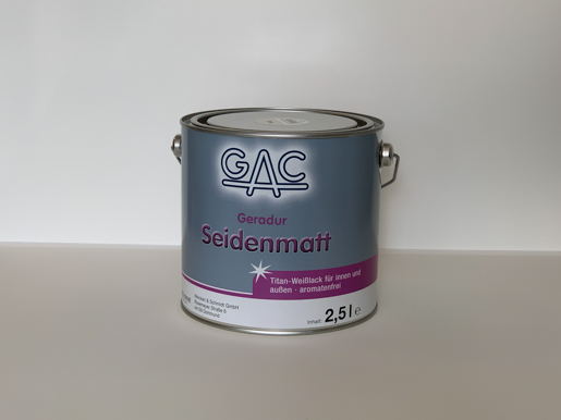 GAC Geradur Seidenmatt 2,5lt weiß